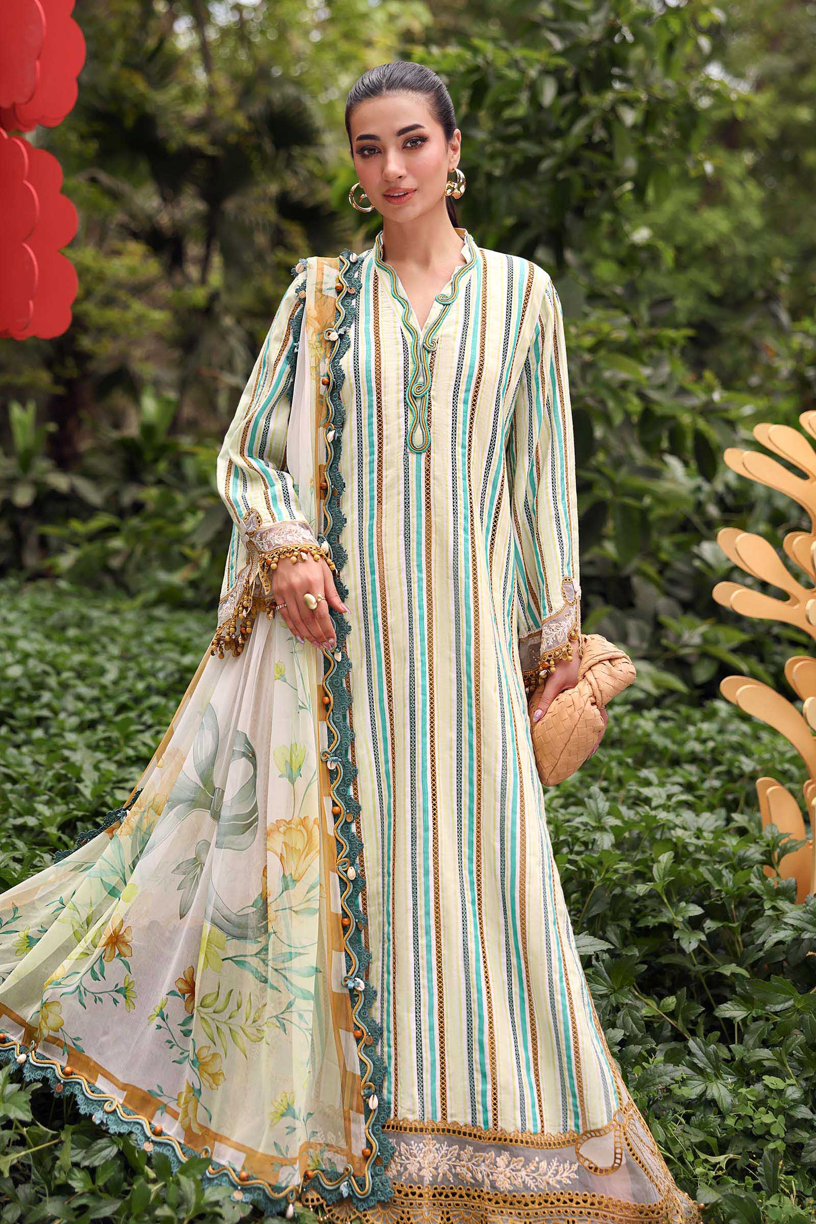 3 Piece Embroidered Jacquard Suit