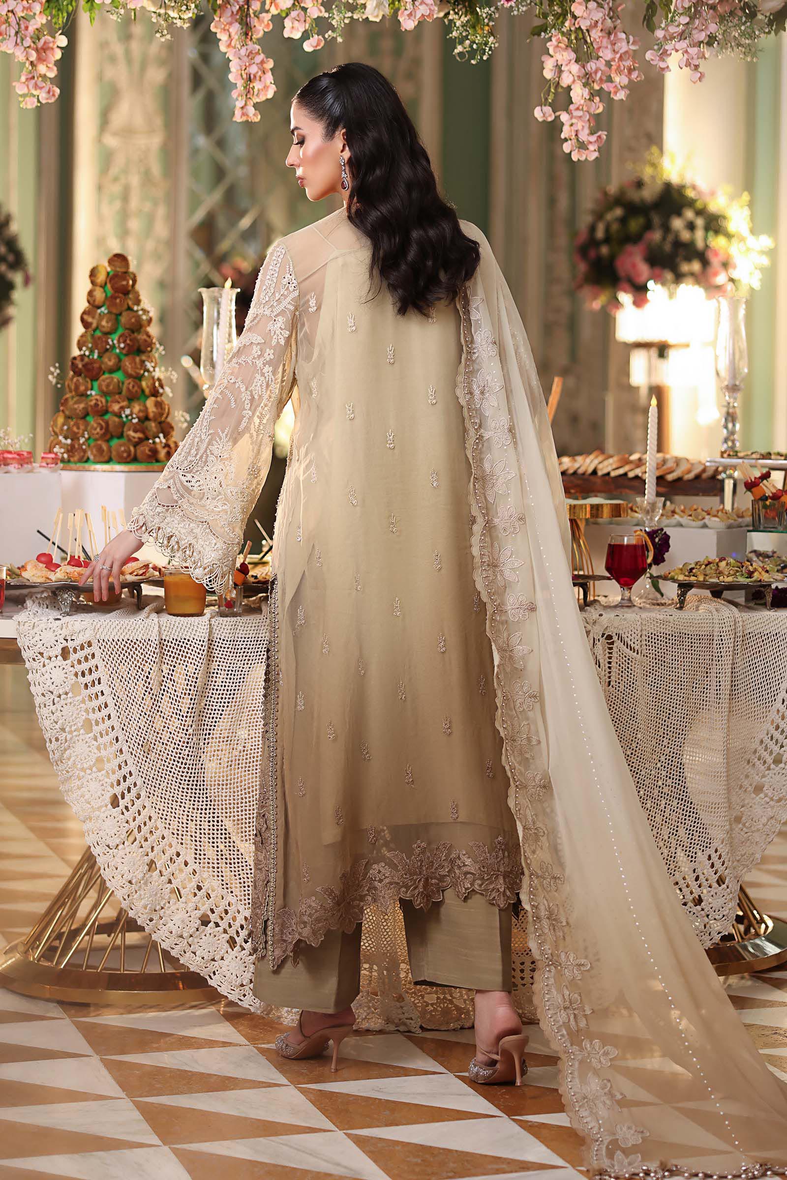 3 Piece Unstitched Embroidered Chiffon Suit - MPC-26-103