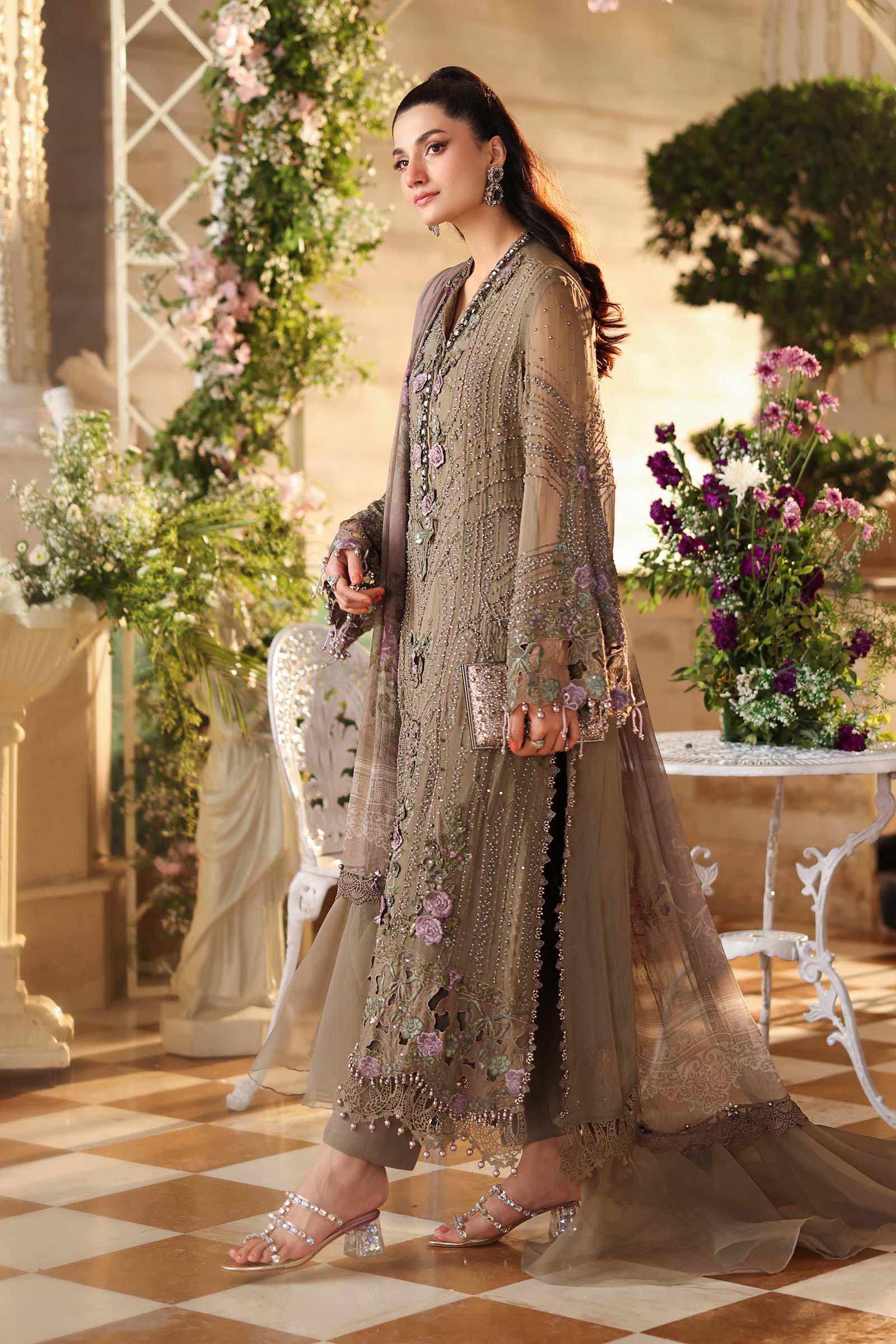 3 Piece Embroidered Chiffon Suit  MPC-26-102
