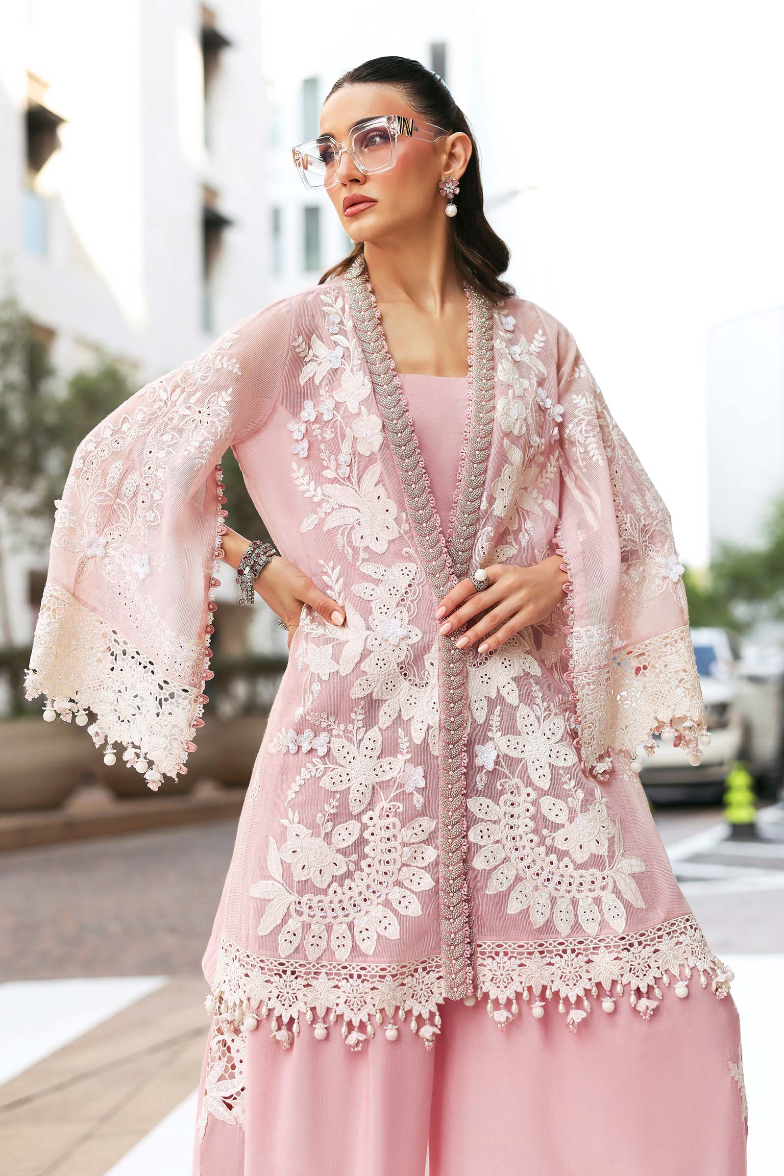 Embroidered Karandi Lawn Suit