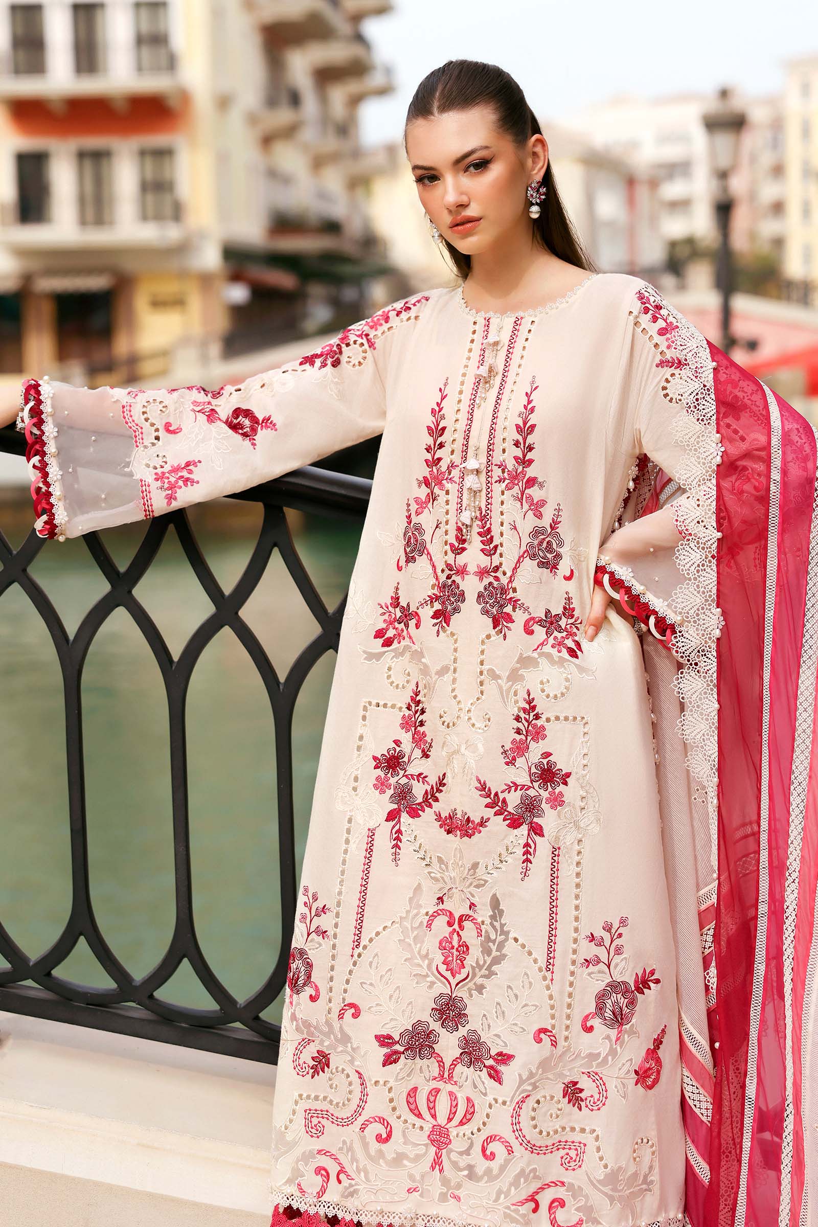 Embroidered Jacquard Lawn Suit