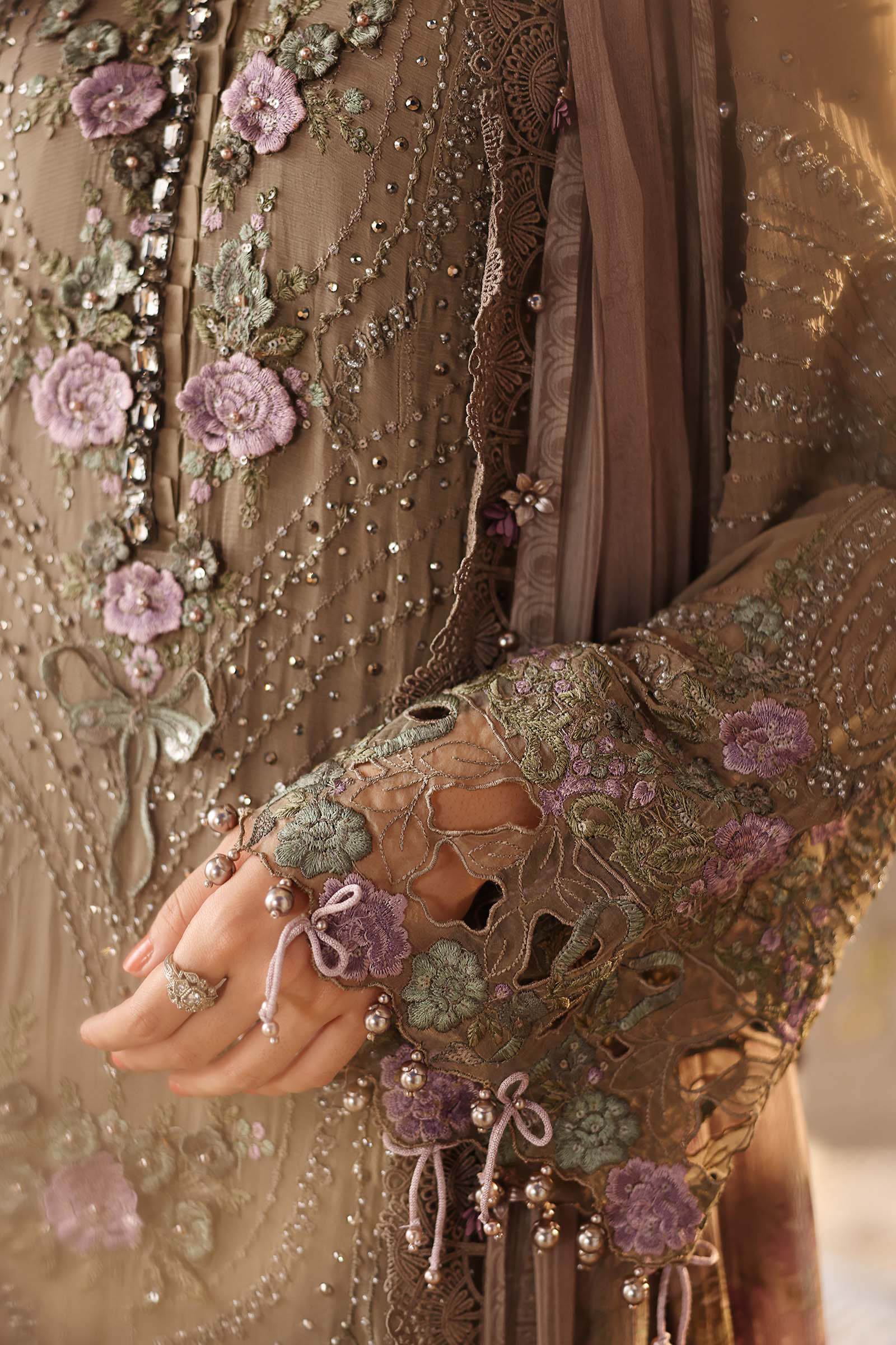 3 Piece Embroidered Chiffon Suit  MPC-26-102