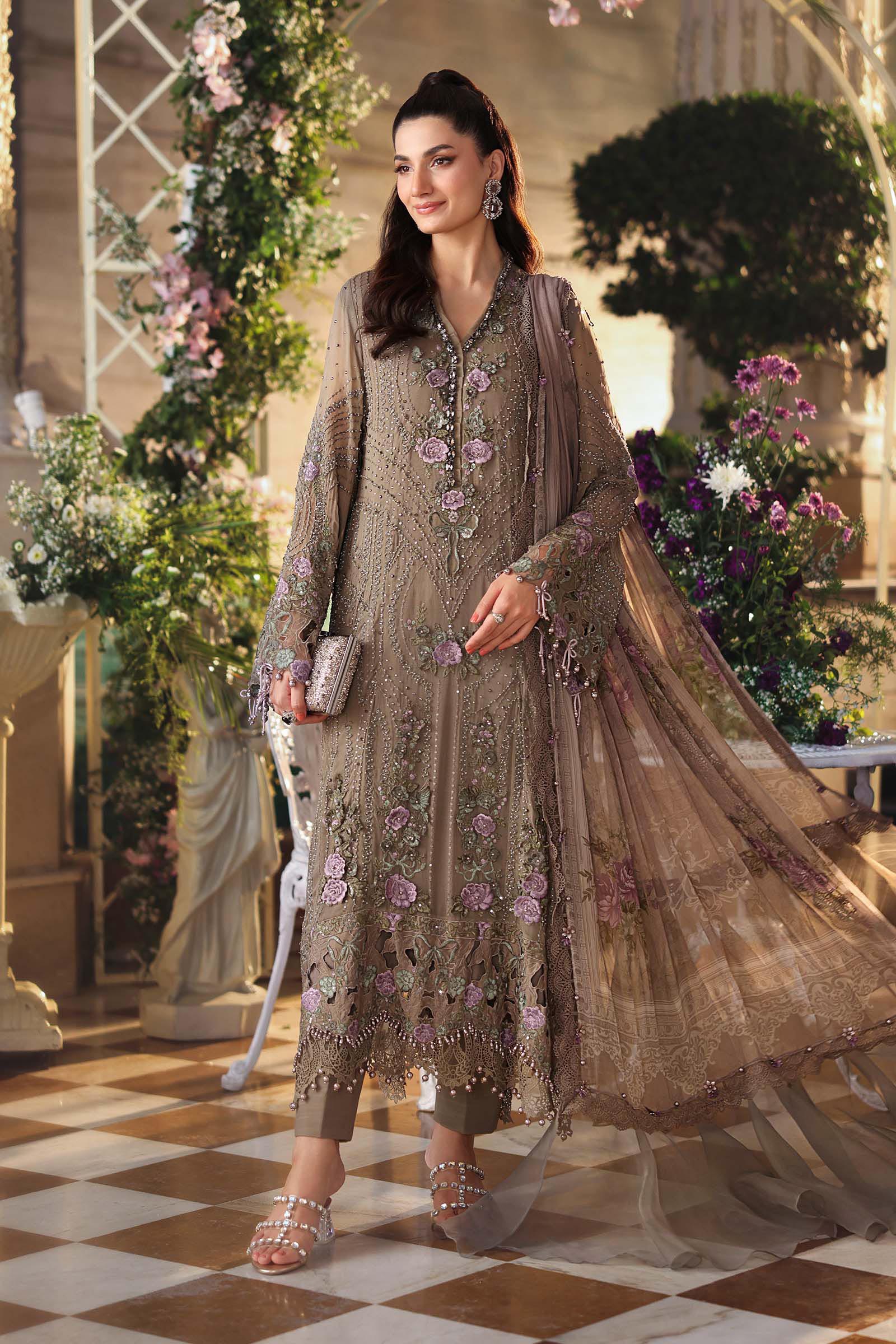 3 Piece Embroidered Chiffon Suit  MPC-26-102