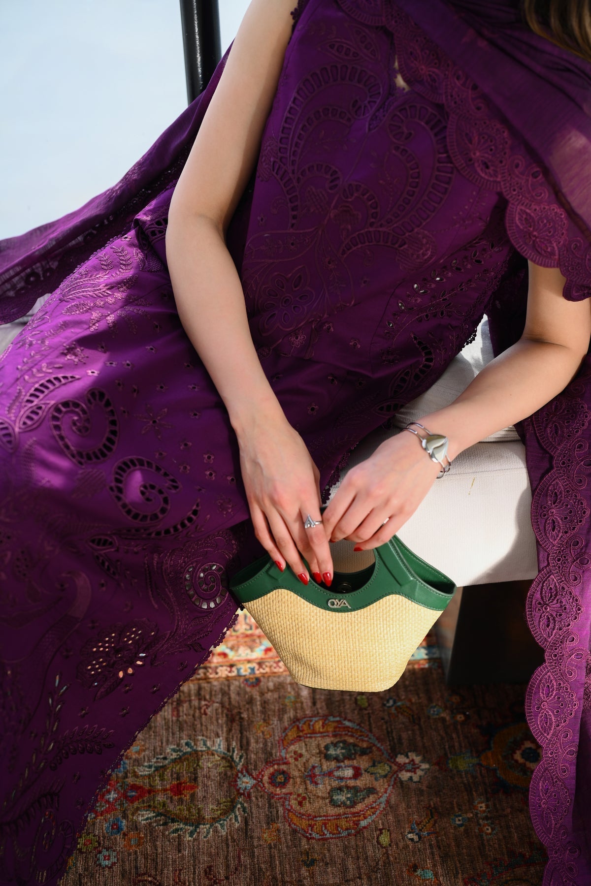DEEP PLUM LUXURY EMBROIDERED LAWN (NEL-26613) LUXURY LAWN X EID 2026